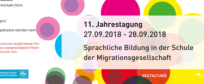 Jahrestagung 2018: Sprachliche Bildung in der Schule der Migrationsgesellschaft